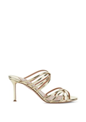 Aquazzura 75mm Tell Me heeled sandals - Gold
