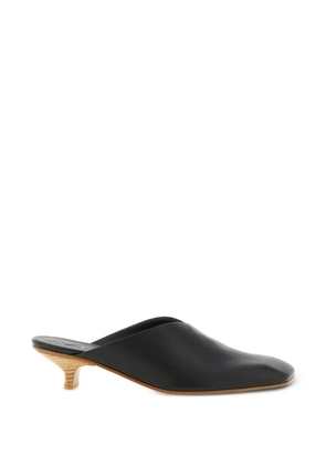 Vicini square-toe kitten-heel mules - Black