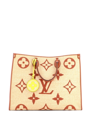 Louis Vuitton Pre-Owned OnTheGo Tote Monogram Giant Raffia GM satchel - Brown