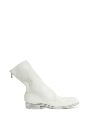 Guidi zipped ankle boots - White