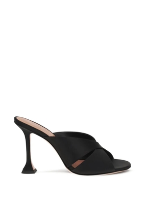 Amina Muaddi Salma rounded open-toe sculpted sandals - Black