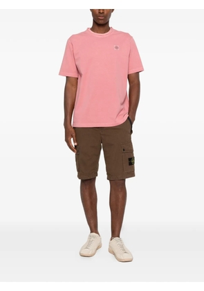 Stone Island compass-patch T-shirt - Pink