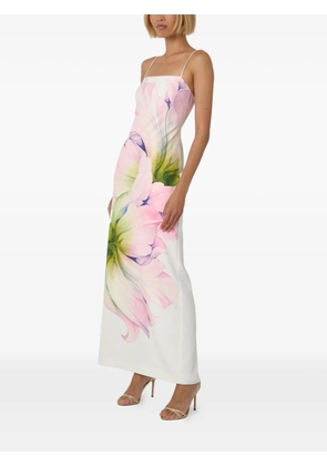Toccin floral-print sleeveless maxi dress - White