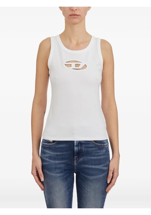 Diesel cutout tank top - White