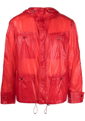 Ferragamo multi-pocket hooded jacket - Red