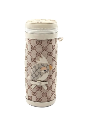 Gucci Pre-Owned 2010's canvas leather bottle case - Neutrals
