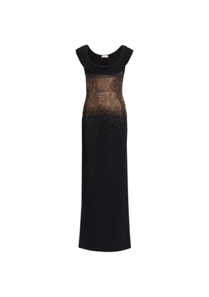 Elie Saab crystal-embellished maxi dress - Black