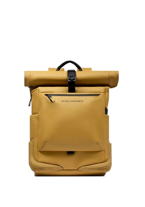 PIQUADRO water-resistant roll-top backpack - Yellow