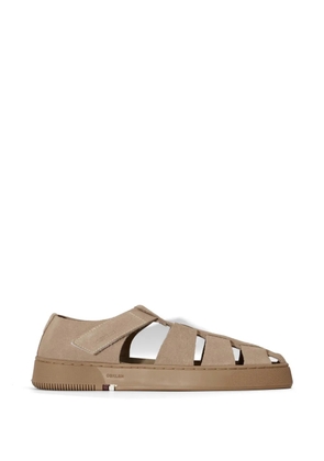 Osklen Soho Resort strappy suede sandals - Neutrals