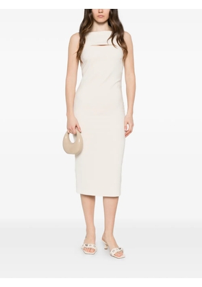 Patrizia Pepe sleeveless midi dress - Neutrals