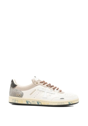 Premiata Bskt Clay perforated-detail sneakers - Neutrals