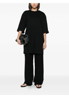 TOTEME crinkled-effect T-shirt dress - Black