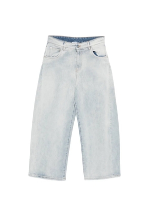 Erika Cavallini belt-loops jeans - Blue