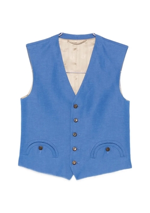 Blazé Milano front-pocket waistcoat - Blue