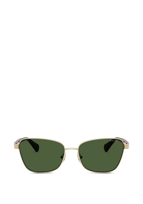 Polo Ralph Lauren shiny pale gold geometic sunglasses