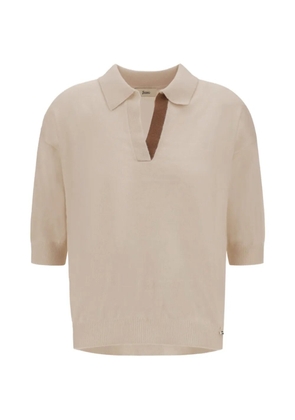 Herno stocking stitched cashmere knit top - Neutrals