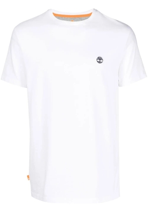 Timberland logo-embroidered cotton T-shirt - White