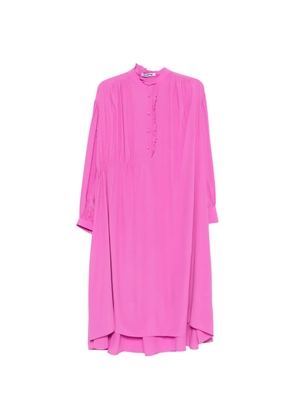 Vivetta ruffled-trim gathered dress - Pink