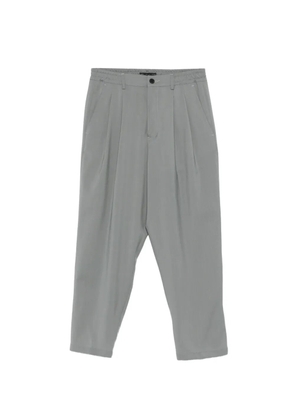 Low Brand pleated elasticated-waist trousers - Grey