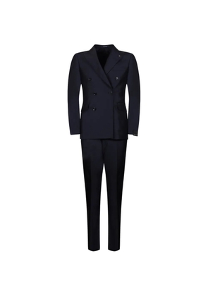 Tagliatore double-breasted wool suit - Blue