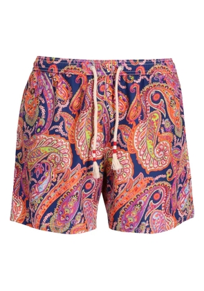 MC2 Saint Barth paisley-print drawstring swim shorts - Orange