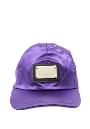 Dolce & Gabbana Pre-Owned logo-plaque cap - Purple