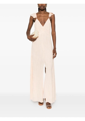 Forte Forte ruffled-detail maxi dress - Pink