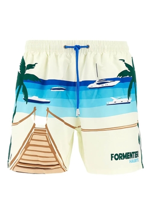 MC2 Saint Barth graphic-print swim shorts - Neutrals