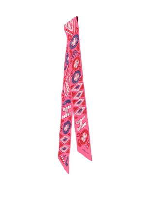 Hermès Pre-Owned 2000-2026 Kelly en Perles Silk Twilly Scarf scarves - Pink