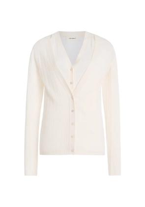 Lisa Yang Vanna ribbed cardigan - Neutrals
