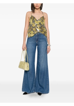 Blumarine button-detail jeans - Blue