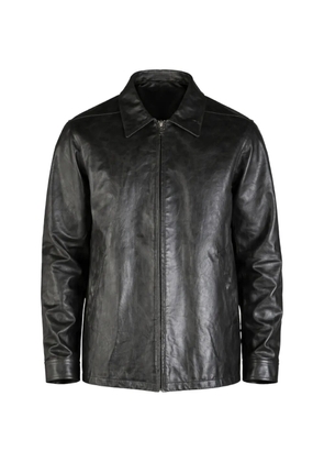 Rick Owens panelled zip-up jacket - Black