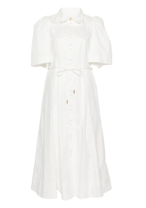 Aje Pivotal Tie midi dress - White