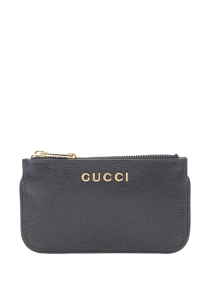 Gucci Pre-Owned 2016-2026 Leather coin pouch - Black