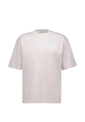 Off-White logo-print T-shirt - Pink