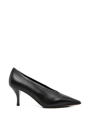 SERGIO MORETTI FIRENZE pointed-toe leather pumps - Black