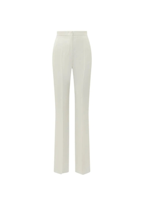 Max Mara satin-stripe pressed-crease trousers - Neutrals