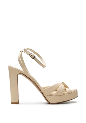 CHUCKIES crossover-strap platform sandals - Neutrals