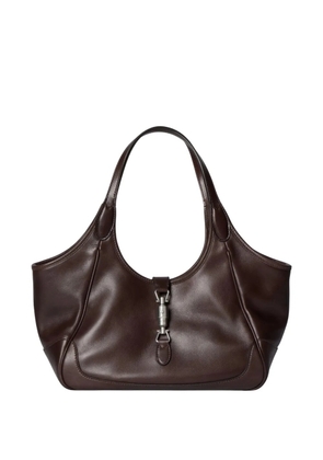 Gucci Mercato piston-closure shoulder bag - Brown