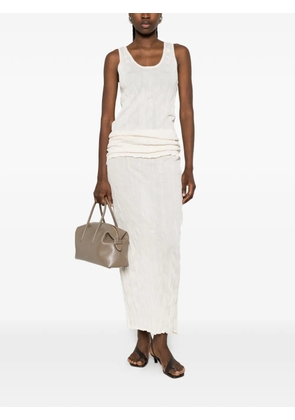 TOTEME crinkled midi skirt - Neutrals