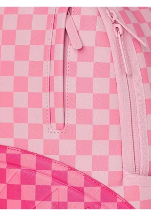 Sprayground Sharks In Paris checkerboard backpack - Pink