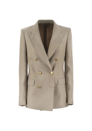Tagliatore double-breasted buttoned blazer - Neutrals