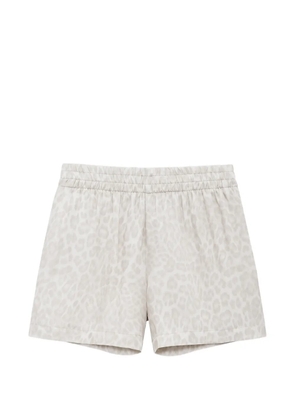 ANINE BING Kam leopard-print shorts - Neutrals