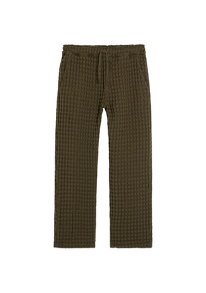 OAS Company Ayora waffle-knit trousers - Green