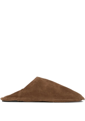 Osklen suede flat mules - Brown