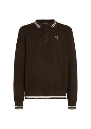 Karl Lagerfeld Ikon waffle-knit sweater - Brown