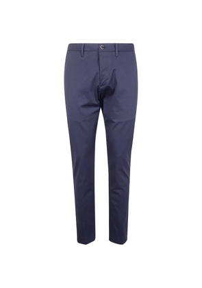 Nine In The Morning logo-patch trousers - Blue