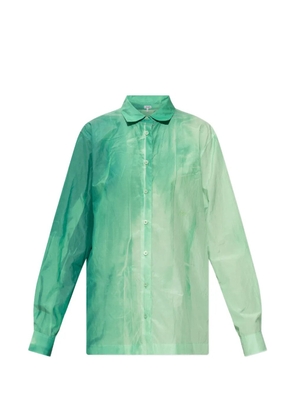 LOEWE button-down cotton shirt - Green