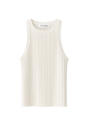 ETHER ribbed tank top - Neutrals