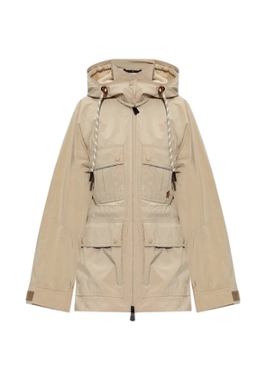 Moncler Grenoble Lerozel hooded multi-pocket zip-up jacket - Neutrals